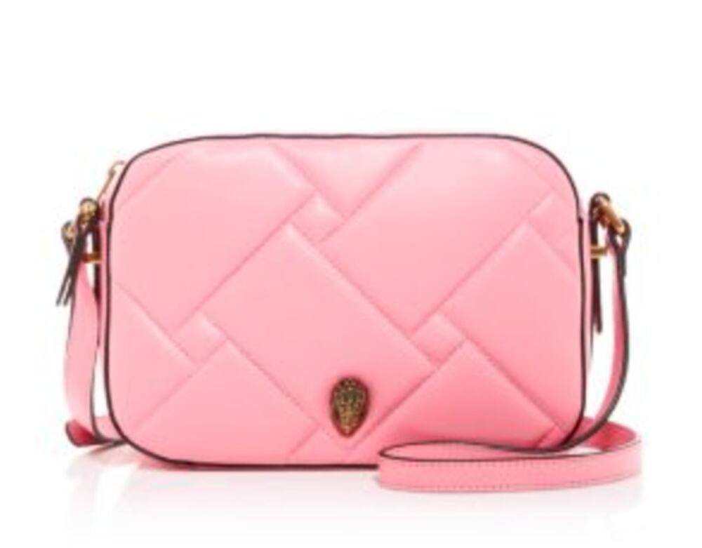 Kurt Geiger London Kensington Pink Leather Crossbody Bag Purse